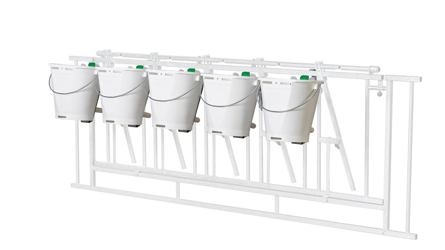 Bucket Rack Carousel Foldable holder for teat buckets XL-5 / XL-10 with Solide holder - CalfOTel